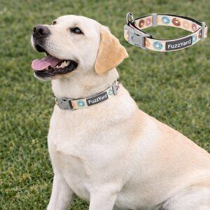 Fuzzyard Dog Collar Large Donuts Print Adjustable Comfy Cute Pet Accessory